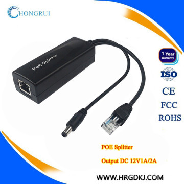 HRUI poe splitter 12v for IP camera ,AP,IP phone